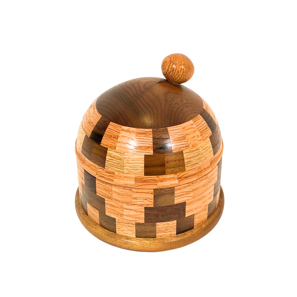 Domed "Stocking Cap" Cannister Wal/R Oak