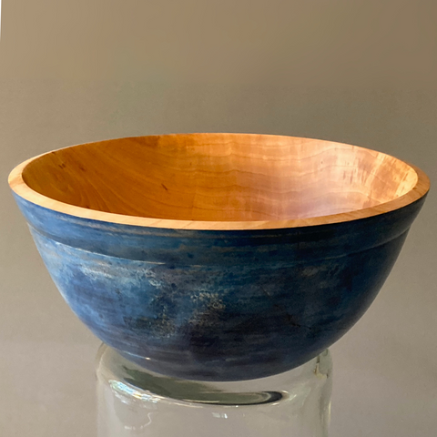 Dyed Bradford Pear Bowl 10" X 4.5"