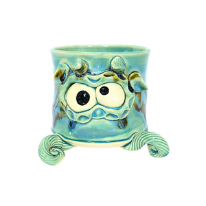 Teal Monster PLanter