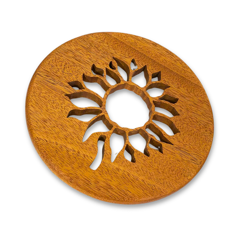 Trivet Sunflower Canarywood