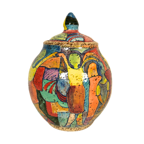 Lidded Pot - Eve 10"Tall