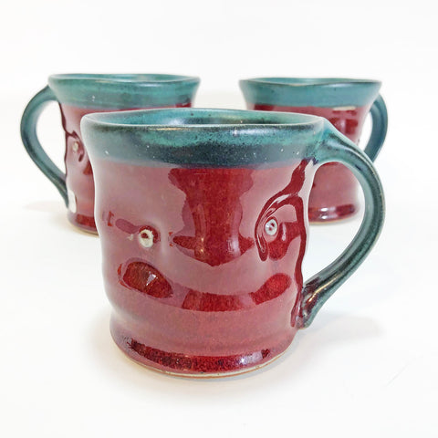 Red & Green Large Dent Mug