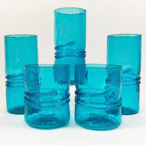 Aqua Tall Glass