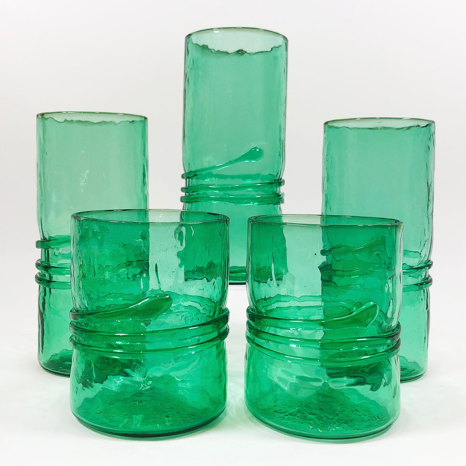 Green Tall Glass