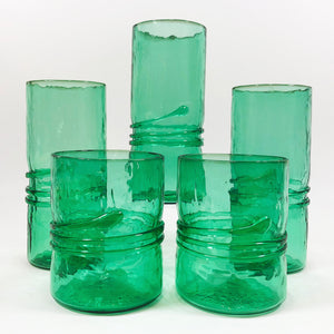 Green Tall Glass