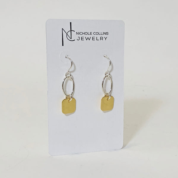 Sterling and Gold Earrings