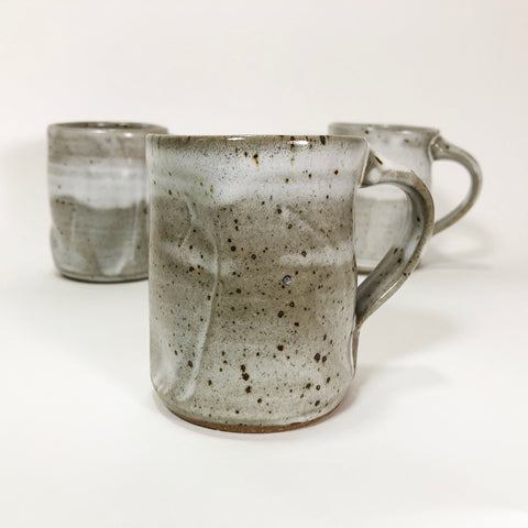 White & Grey Ceramic Coffee Mug