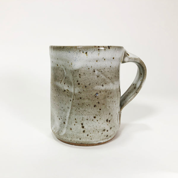 White & Grey Ceramic Coffee Mug