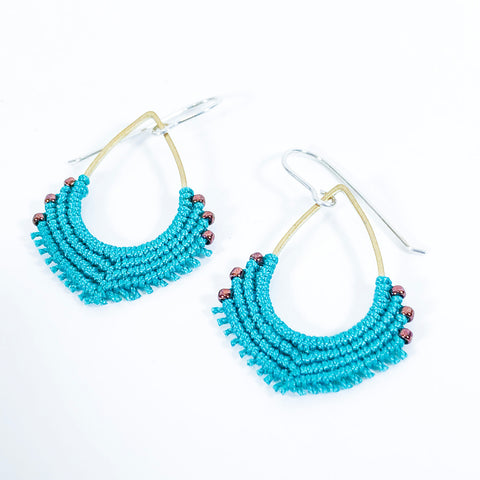 ER Teal Teardrop Earrings
