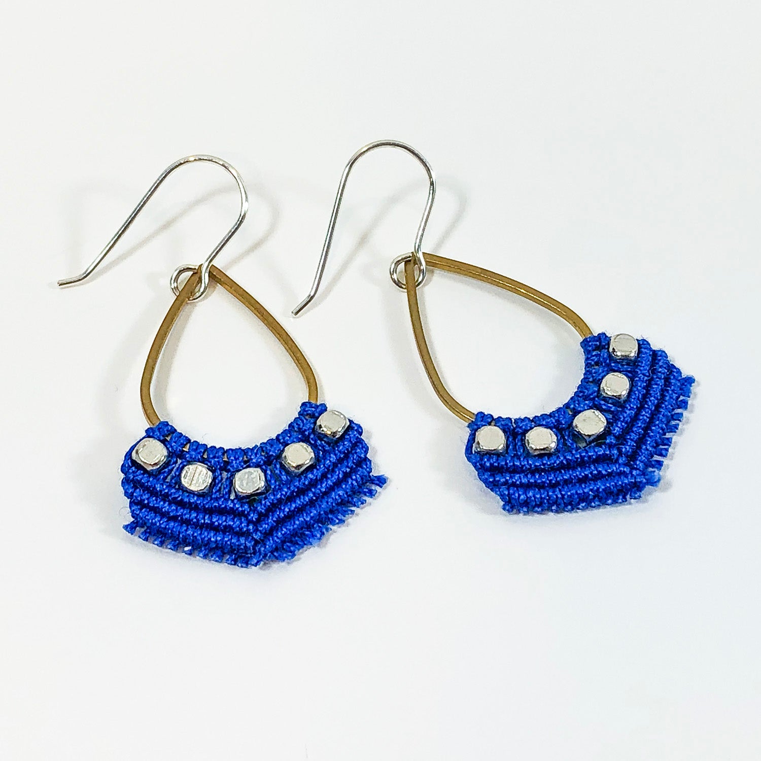 ER Blue Teardrop w/ Beads