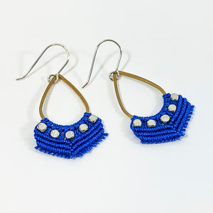 ER Blue Teardrop w/ Beads