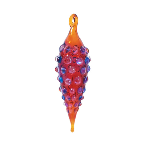 Amber & Blue Bubbles Ornament