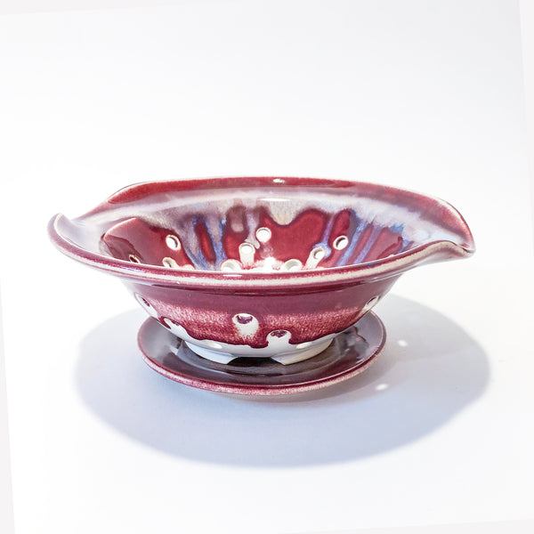 Berry Bowl & Saucer Red White & Blue