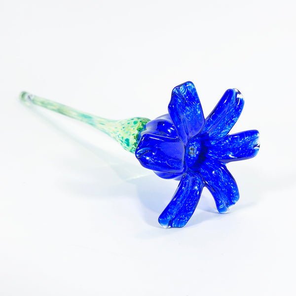 Daisy Cobalt Glass Flower