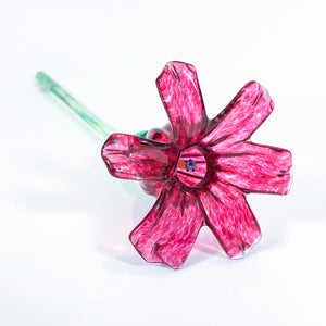 Daisy Dark Pink Glass Flower