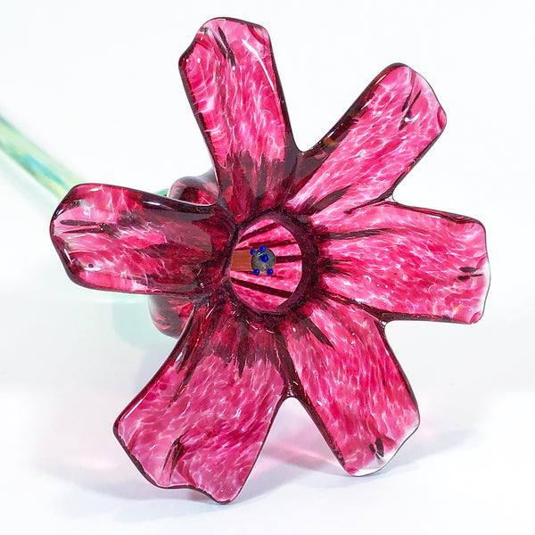 Daisy Dark Pink Glass Flower