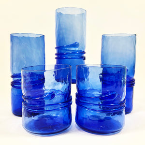 Blue Tall Glass