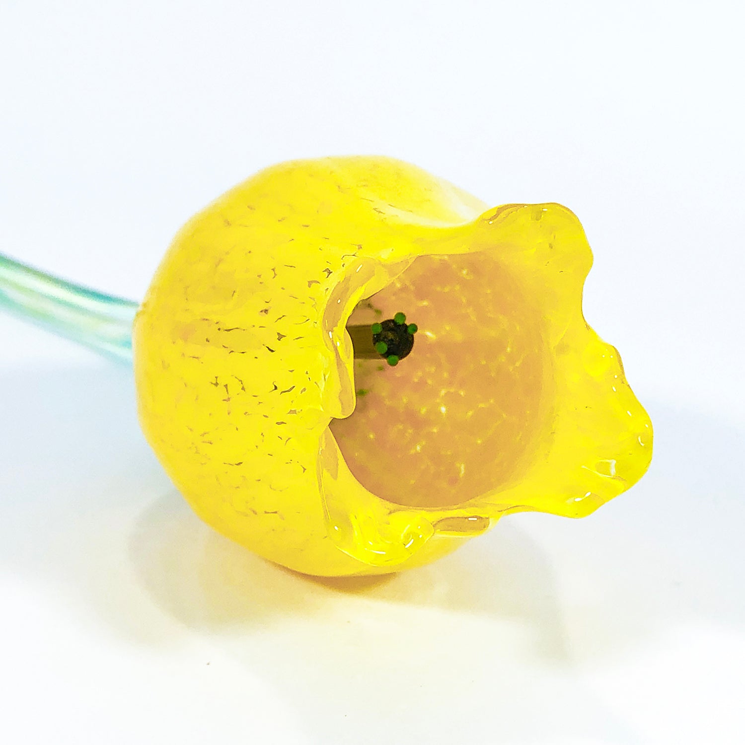 Yellow Tulip Glass Flower