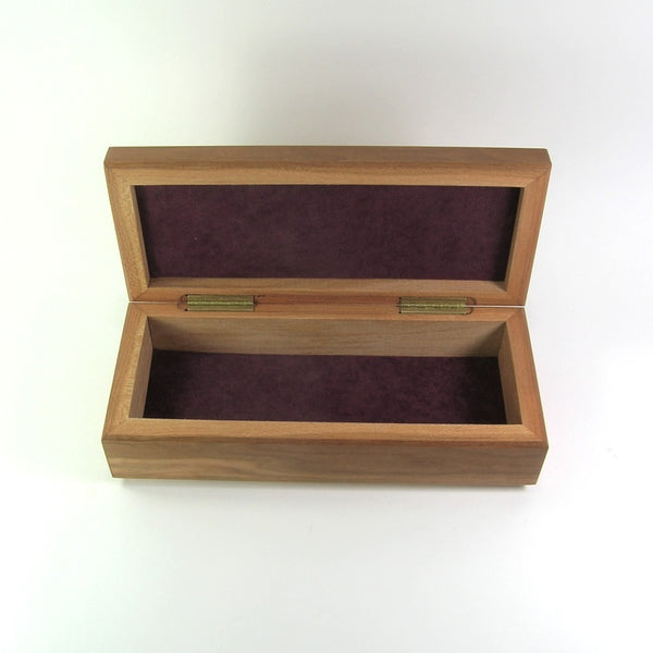 Cherry, Maple & Walnut Hinged Lid Box