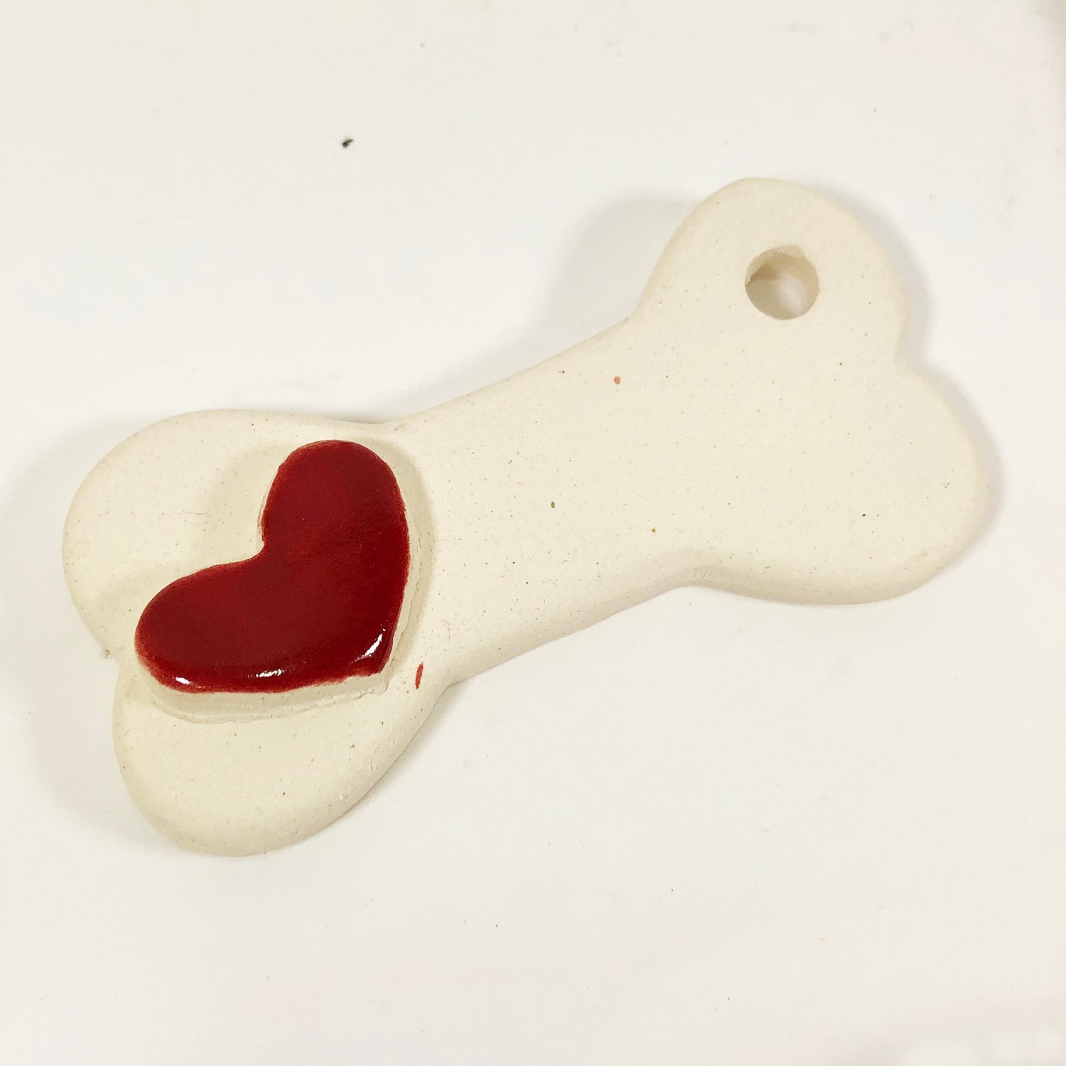 Dog Bone w/ Heart Ornament