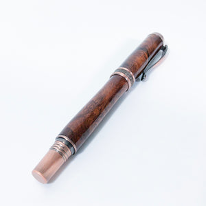 Rosewood Burl Rollerball Pen