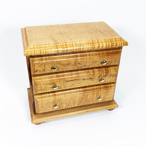 Three-Drawer Chest Tiger Maple