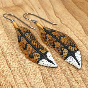 Wood Cock Earrings