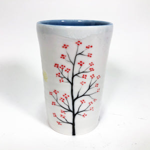 Cherry Tree Ceramic Tumbler Cup