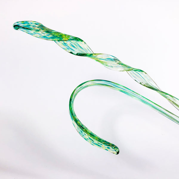 Spiral Glass Leaf