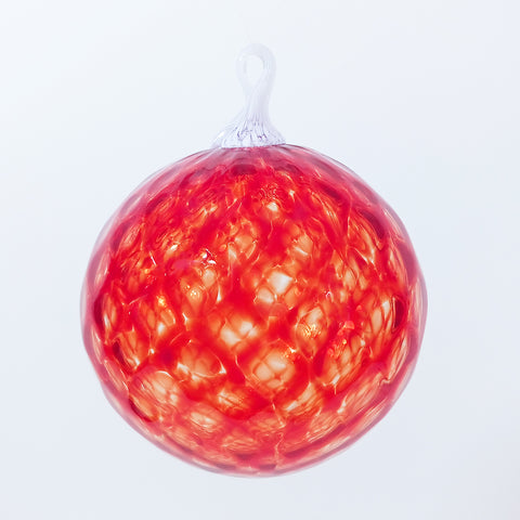Red Glass Kugel Ornament