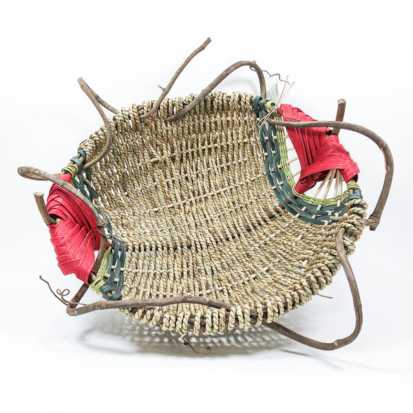 14x18 Inch Handwoven Free-form Basket