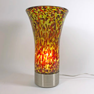 Green/Brown Blown Glass Lamp