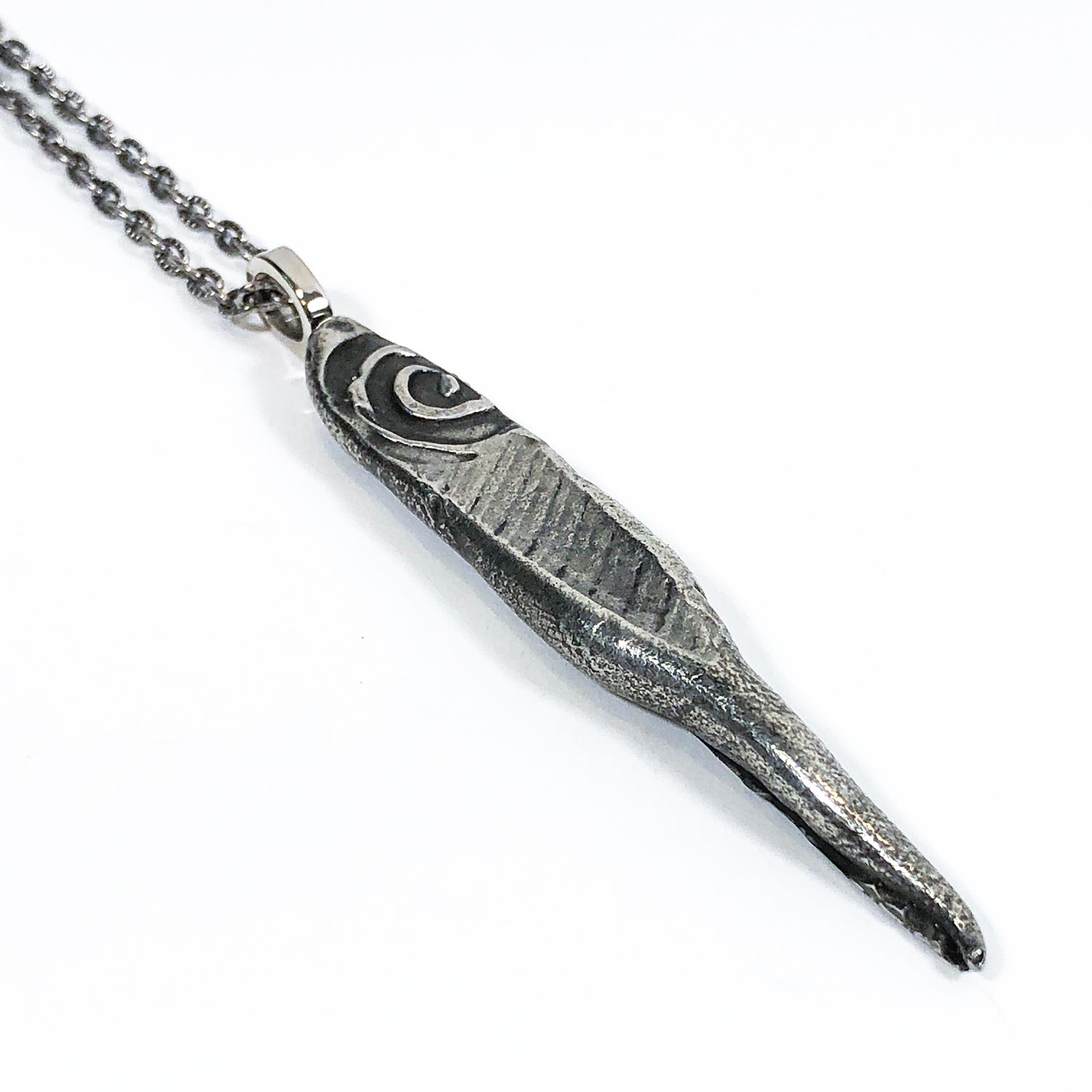 Hand Cast Pewter Necklace 18 Inches