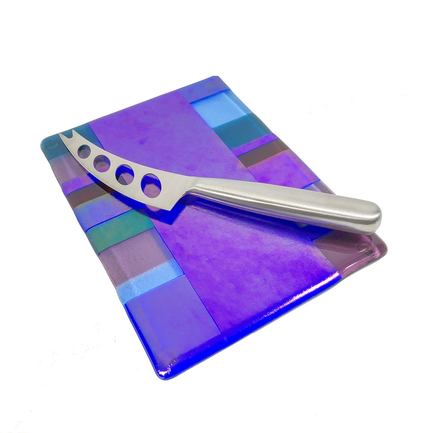 6X8 Purple Cheese Tray w/Knife