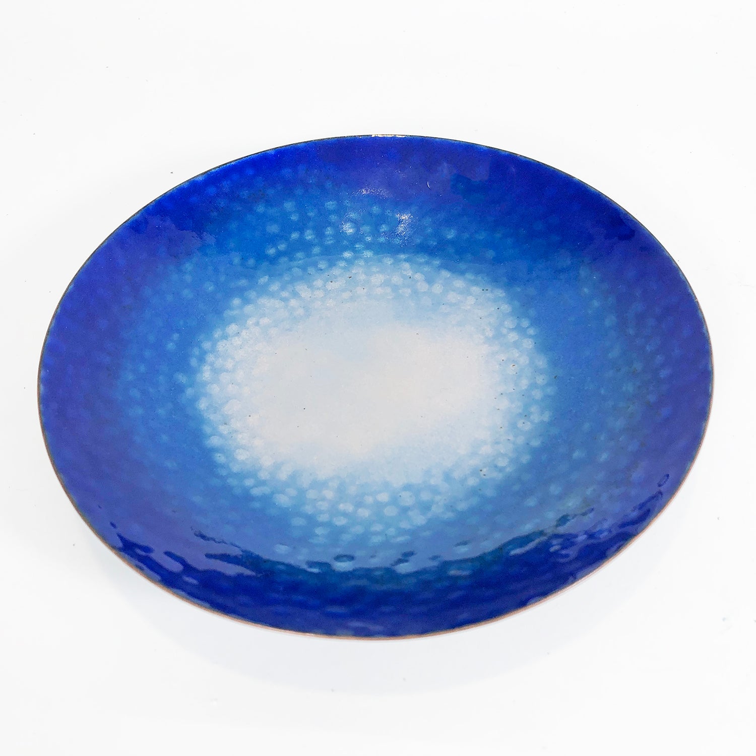 Blue/White 7" Enameled Bowl